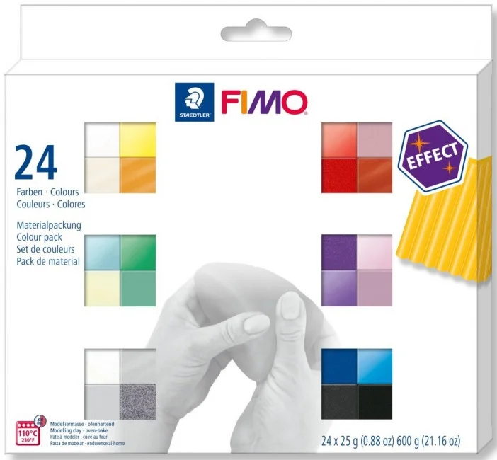 FIMO EFFECT MP MODELLEME KİLİ SET 25 GR x 24 BLOK 8013 C24-1
