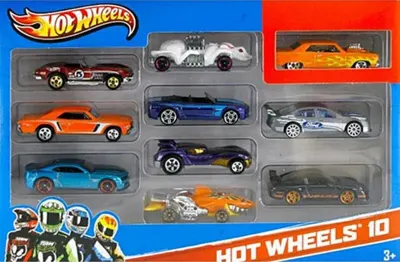 MATTEL HOT WHEELS 10 LU ARABA SETİ 54886
