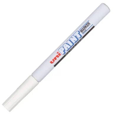 UNİ BOYAMA MARKÖRÜ PAINT PX-203 0.8 BEYAZ