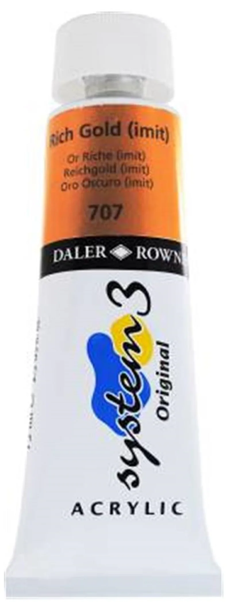 DALER ROWNEY AKRİLİK BOYA SYSTEM 3 ORIGINAL SERİSİ 75 ML RICH GOLD IMIT 129075707