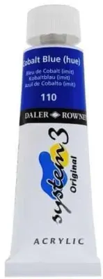 DALER ROWNEY AKRİLİK BOYA SYSTEM 3 ORIGINAL SERİSİ 75 ML COBALT BLUE HUE 129075110