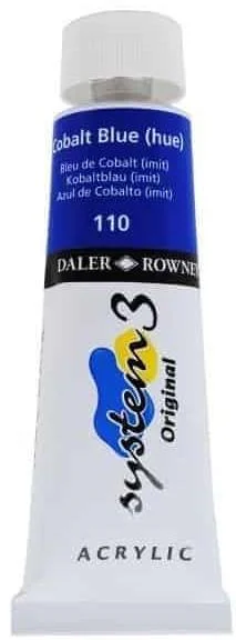 DALER ROWNEY AKRİLİK BOYA SYSTEM 3 ORIGINAL SERİSİ 75 ML COBALT BLUE HUE 129075110