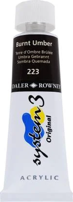 DALER ROWNEY AKRİLİK BOYA SYSTEM 3 ORIGINAL SERİSİ 75 ML BURNT UMBER 129075223