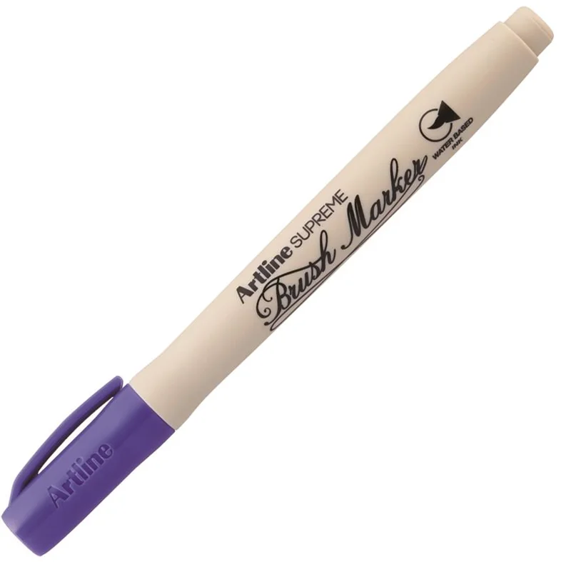 ARTLINE KEÇELİ KALEM SUPREME BRUSH MARKER FIRÇA UÇLU MOR A-EPF-F PURPLE