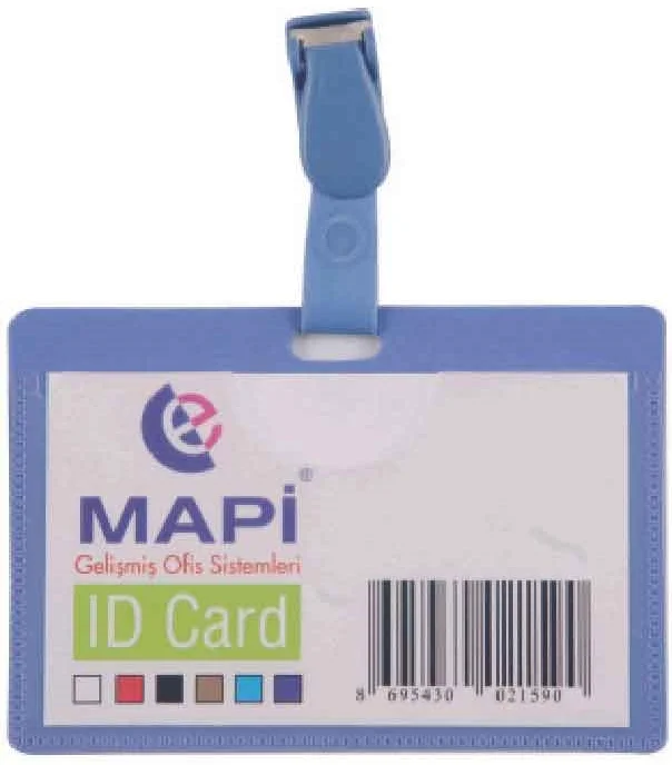 MAPİ KART P.KLİPSLİ PP YATAY KIRMIZI 5Lİ 910 16 14
