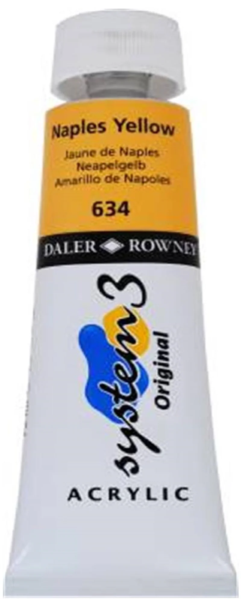 DALER ROWNEY AKRİLİK BOYA SYSTEM 3 ORIGINAL SERİSİ 75 ML NAPLES YELLOW 129075634