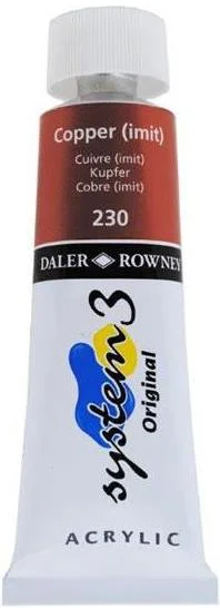 DALER ROWNEY AKRİLİK BOYA SYSTEM 3 ORIGINAL SERİSİ 75 ML COPPER IMIT 129075230