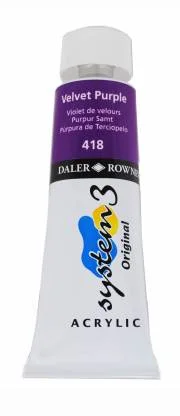DALER ROWNEY AKRİLİK BOYA SYSTEM 3 ORIGINAL SERİSİ 75 ML VELVET PURPLE 129075418