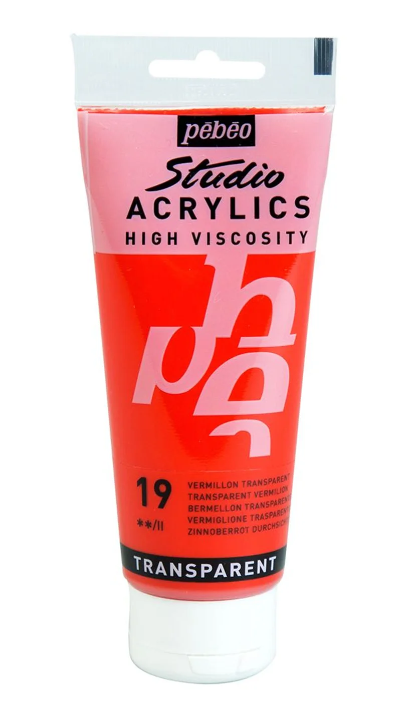 PEBEO AKRİLİK BOYA STUDIO 100 ML 831*19 TRANSPARENT VERMILION