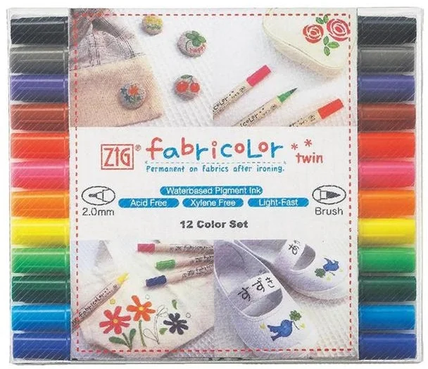 ZIG FABRICOLOR TWIN KUMAŞ KALEMİ TC-4000/12V 12 LI