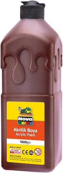 NOVA COLOR AKRİLİK BOYA 1000 GR KAHVERENGİ NC-227