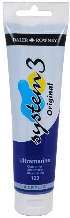 DALER ROWNEY AKRİLİK BOYA SYSTEM 3 ORIGINAL SERİSİ 150 ML ULTRAMARINE 129150123