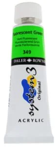 DALER ROWNEY AKRİLİK BOYA SYSTEM 3 ORIGINAL SERİSİ 75 ML FLUORO GREEN 129075349
