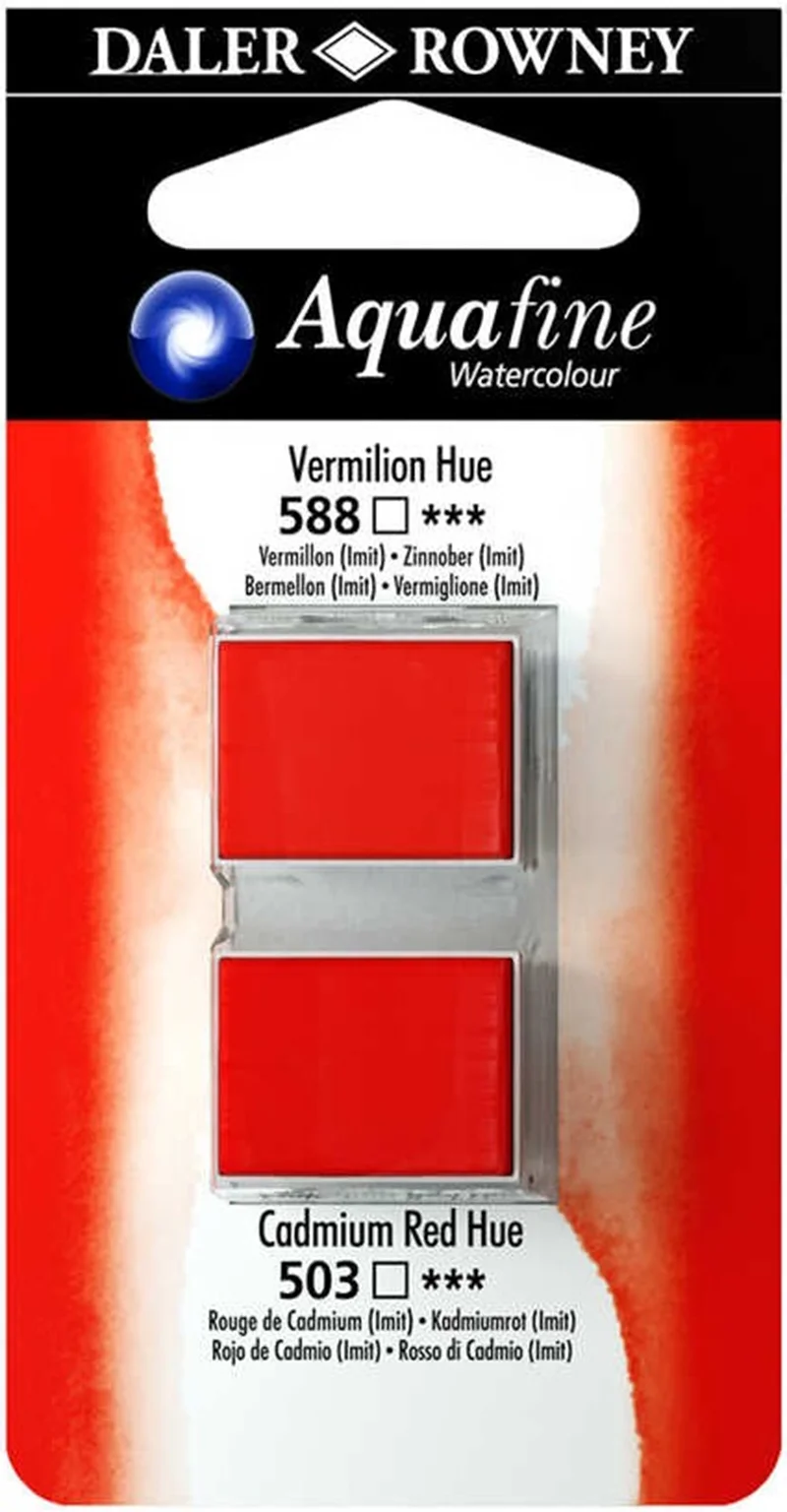 DALER ROWNEY SULU BOYA TABLET H/P SET 04 131017004 VERMILION HUE/CAD RED HUE