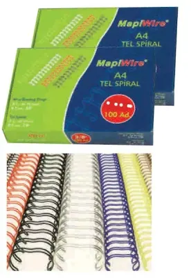 MAPİ SPİRAL TEL 3:1 1/2 GÜMÜŞ 50Lİ 210 06 19