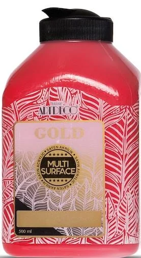 ARTDECO AKRİLİK BOYA GOLD MULTI-SURFACE 500 ML ÇİLEK KIRMIZI Y-G70L-224