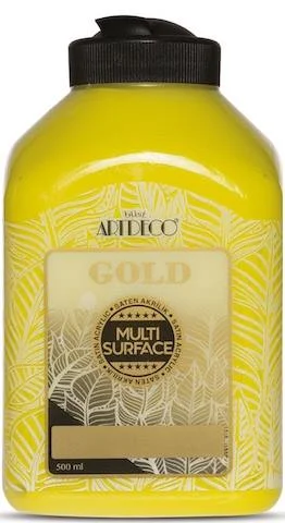 ARTDECO AKRİLİK BOYA GOLD MULTI-SURFACE 500 ML LİMON SARI Y-G70L-204