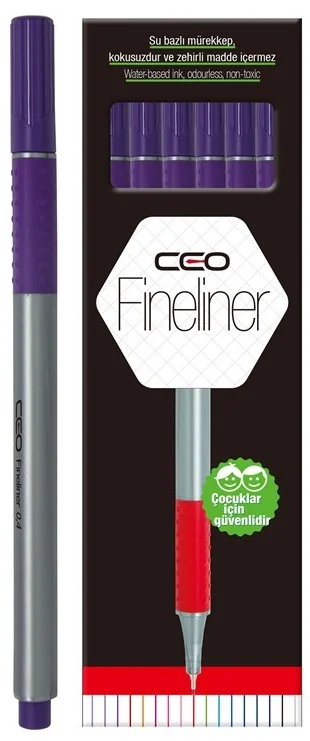 PASİF CEO FINELINER PLUS KALEM 12'Lİ MOR NO:17
