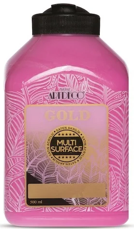 ARTDECO AKRİLİK BOYA GOLD MULTI-SURFACE 500 ML ŞEKER PEMBE Y-G70L-253