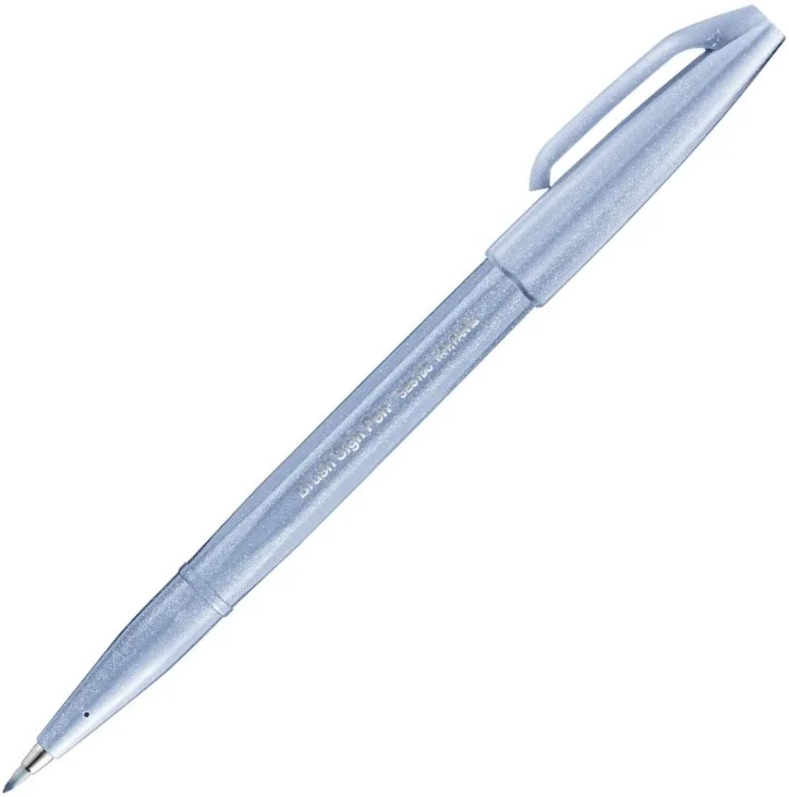PENTEL İMZA KALEMİ SING PEN BRUSH SES15C AÇIK MAVİ Y SES15C-S3X