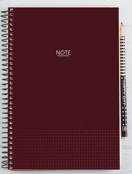 DİLMAN DEFTER NOTE SPİRALLİ SERT KAPAK PERFORAJLI A4 120 YP KARELİ 2264