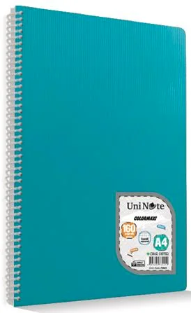 ÇINAR DEFTER A4 COLORMAXI SPİRALLİ PP KAPAK 60 YP. DÜZ 73012