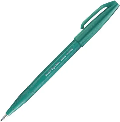 PENTEL İMZA KALEMİ SING PEN BRUSH SES15C YEŞİL Y SES15C-D3X