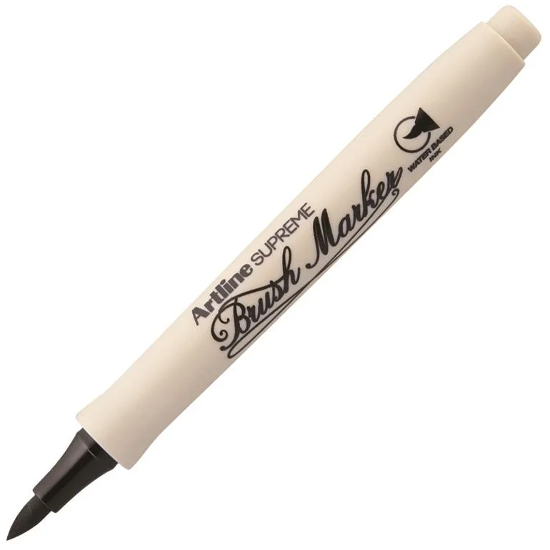 ARTLINE KEÇELİ KALEM SUPREME BRUSH MARKER FIRÇA UÇLU SİYAH A-EPF-F BLACK