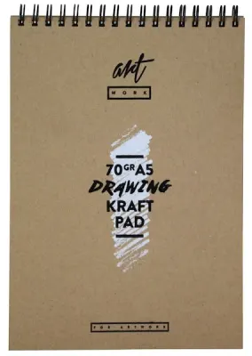 ARTWORK ÇİZİM BLOĞU SPİRALLİ KRAFT A5 70 GR 50 YP 30008089