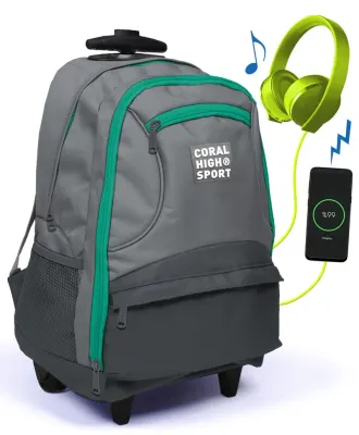 YAYGAN ÇEKÇEK SIRT ÇANTASI CORAL HIGH SPORT USB+AUX SOKET 23255