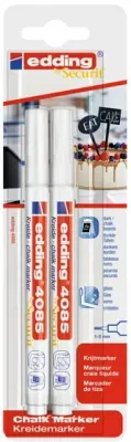 EDDING CAM KALEMİ E-4085 2 Lİ BLS. BEYAZ