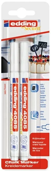 EDDING CAM KALEMİ E-4085 2 Lİ BLS. BEYAZ