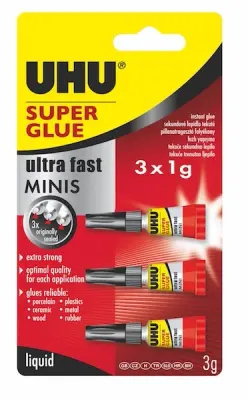 UHU YAPIŞTIRICI SUPER GLUE JAPON MİNİ 3 LÜ UHU45415