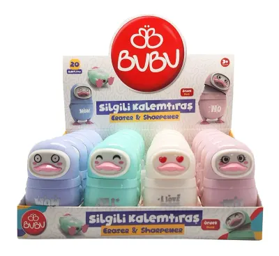 BU-BU SİLGİLİ KALEMTIRAŞ ÖRDEK 20'Lİ BUBU-SLG004