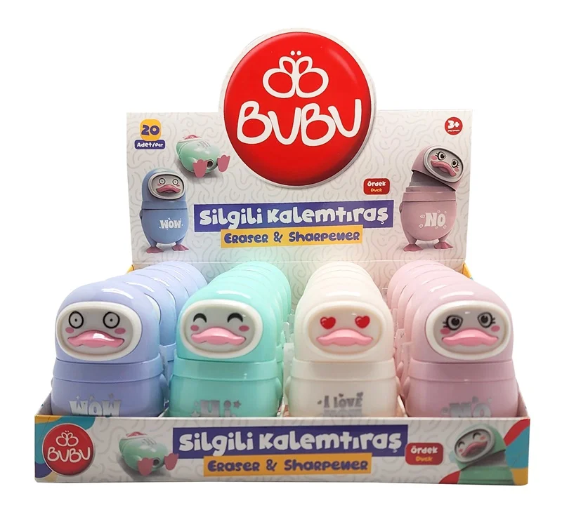 BU-BU SİLGİLİ KALEMTIRAŞ ÖRDEK 20'Lİ BUBU-SLG004