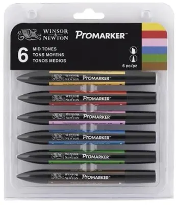 W&amp;N PROMARKER KALEM SET 6 RENK NEUTRAL TONES (NÖTÜR TONLAR) WN-0290154