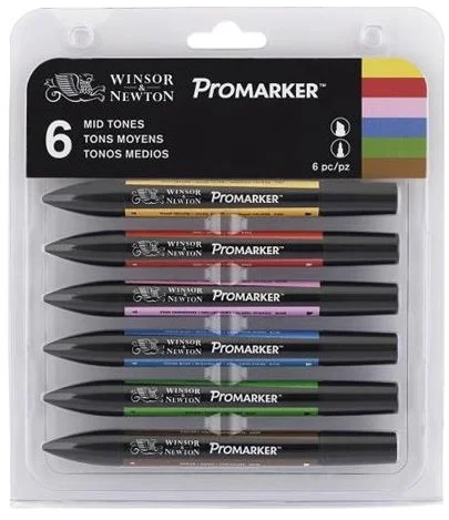 W&amp;N PROMARKER KALEM SET 6 RENK NEUTRAL TONES (NÖTÜR TONLAR) WN-0290154