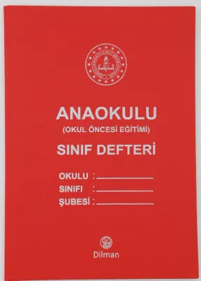 DİLMAN SINIF DEFTERİ ANAOKULU İMPERTEKS KAPAK 22x32 44 YP 5229