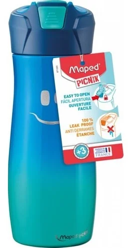 MAPED MATARA PICNIK 580 ML ÇELİK GÜLEN YÜZ MAVİ 871303