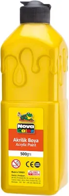 NOVA COLOR AKRİLİK BOYA 500 GR SARI NC-381