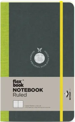 FLEX BOOK DEFTER 13x21 A.YEŞİL 192SF.ÇİZGİLİ  FB 14