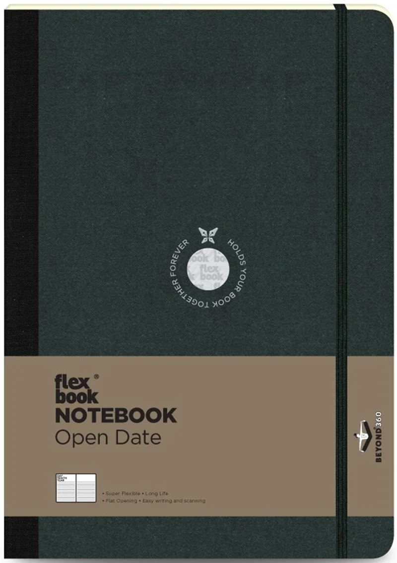 FLEX BOOK DEFTER 17x24 SİYAH 192SF.ÇİZGİLİ  FB 19