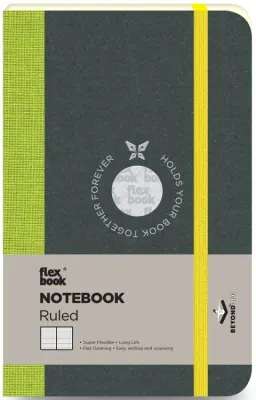FLEX BOOK DEFTER 9x14 A.YEŞİL 192SF.ÇİZGİLİ FB 17