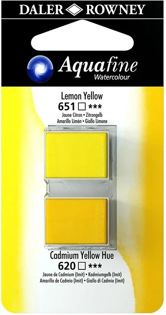 DALER ROWNEY SULU BOYA TABLET H/P SET 01 131017001 LEMON YELLOW/CAD YELLOW HUE