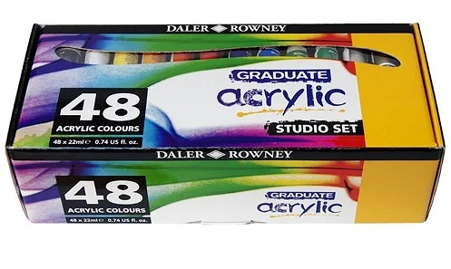 DALER ROWNEY AKRİLİK BOYA GRADUATE SERİSİ SET 22 ML 48 Lİ 123900048