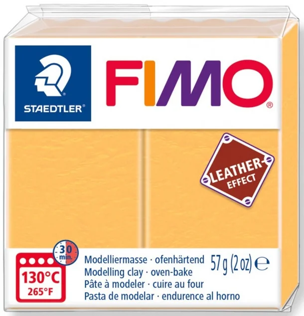 FIMO EFFECT DERİ MODELLEME KİLİ 57 GR SAFRAN SARI 8010-109