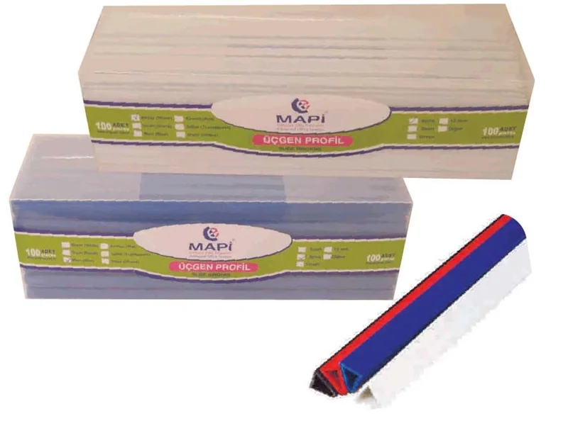 MAPİ PROFİL ÜÇGEN 8MM KIRMIZI 100LÜ 214 08 03