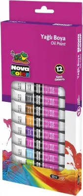 NOVA COLOR YAGLİ BOYA TÜP 12 ML 12 Lİ NC-796