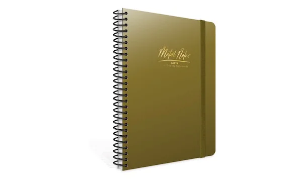 GIPTA DEFTER METAL NOTES 17X24 SPİRALLİ PP KAPAK 80 YP. ÇİZGİLİ 4473
