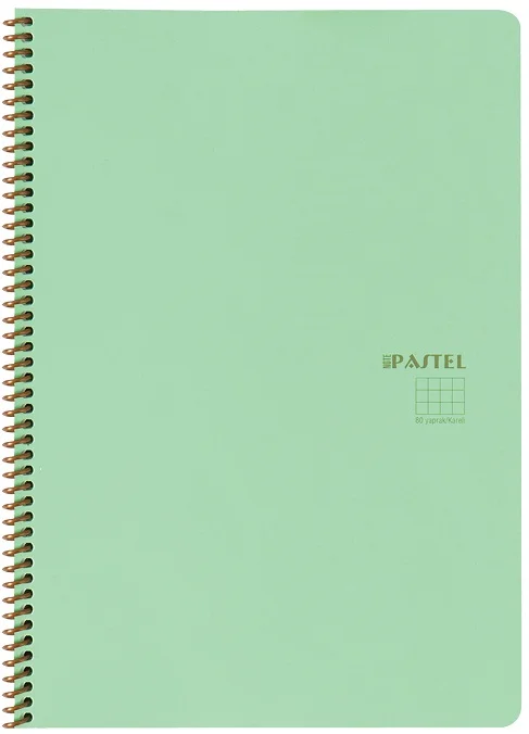 KESKİN DEFTER PASTEL NOTE A4 SPİRALLİ PP KAPAK 60 YP. ÇİZGİLİ 327711-99